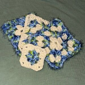 Handmade Crochet Granny Square Set